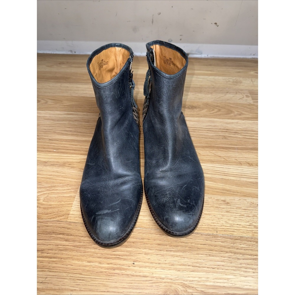 Latigo Isley Womens Ankle‎ Boots Booties 10M Southwest Aztec Leather Moto Blue - Picture 2 of 8